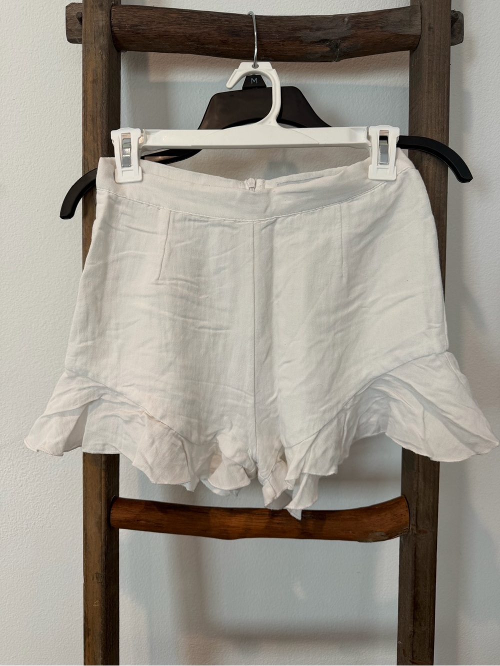 Lioness White Ruffle Hem Skort Shorts